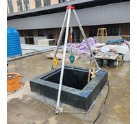 Generico Kit treppiede per spazi confinati, paranco di Sollevamento da 1200, 1800 e 2600 libbre, Soccorso di Emergenza antincendio per l'ingresso nel Tunnel del pozzo fognario