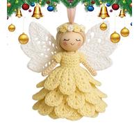 Generico Kit Uncinetto Per Principianti - Ornamento Angelo Fatto a Mano - Kit Completo Uncinetto Per Principianti Natale,per Decorazioni per Natale e Compleanno per Donne e Ragazzi Amanti Artigianato