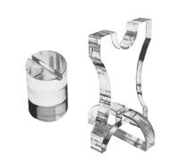 Generico Kitchen Cutter Acrylic Stand, Transparent Cutter Holder Rack, 1x1.6x2x3 Inches Multifunctional Display Block, Sturdy Organizer for Home Decor, Friends, Couples, or Chefs