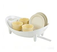 Generico Kitchen Dish Rack - Silicone Organizer 39.5cm, Long Lasting Shelf | Utensil Basket Drainboard For Sink Counter Travel Camping Home Apartment Office Dorm Space-Saving Kitchenware