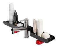 Generico Kitchen Faucet Storage Shelf - Sink Organizer for Sponge Cleaning Supply Holders | No Drill ABS Tray with Drainage Slot Anti Slip Grip, System Bathroom for Utility Rack Home Use