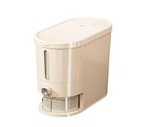 Generico Kitchen Organizer, Rice Storage Box Container with Lid, Dustproof Pantry Containers, Dustproof Button Press Food Bin for Flour Sugar Salt Cereal, 14.17x13.19x6.89 inches
