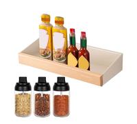 Generico Kitchen Shelves Wall Mounted, Shelf Walls Mount, 12.01x5.12x2.17 Inches, Storage Rack, Display Organizer, Wood Metal Frame for Bathroom, Books, and Storages, Wooden Color