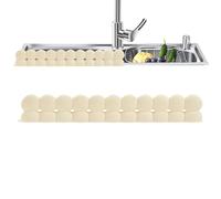 Generico Kitchen Sink Splash Guard, 20x3.66x1.65 Inches Silicone Quick-Dry Protector with Strong Suction Cups,Silicone Sink Splash Guard - for Cooking Dishwashing Bathroom Shower Bathtub RV