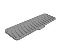 Generico Kitchen Sink Splash Guard - 42x10x1.3cm Faucet Splash Guard, Easy To Clean Sink Mats, Silicone Draining Mat | Multipurpose Faucet Drainer Pad, Sponge Holder for Kitchen Counter And Bathroom