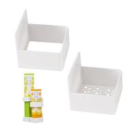 Generico Kitchen Wrap Organizer - Wall Mount Adhesive Storage Rack, Bathroom Curling Iron Holder No Drill Hair Tool Organizer Shelf, Kitchen Foil Film Storage for Silver Foil Food Bags Sandwich Bags