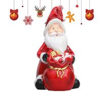 Generico Kleine Weihnachtsfiguren - Weihnachtsskulptur | Saisonale Dekoration und Weihnachtsmann | Schreibtisch Deko für Innenbereich Bücherregal Kaminsims Esstisch Nachttisch - Festliche Weihnachts