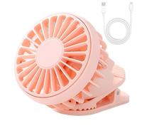 Generico Klemmventilator | Persönlicher Schreibtisch-Ventilator,3 Wiederaufladbarer Mini Lüfter Für Golf Unterwegs Haustiertransport Auto Kinderwagen