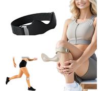 Generico Knee Strap, Silicone Patellar Tendon Support Strap, Essentials, Adjustable Knee Brace, for Knee Pain Knee Brace Running Basketball Hiking (Black*1)