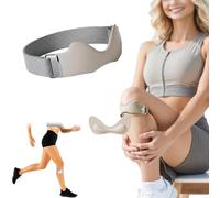 Generico Knee Strap, Silicone Patellar Tendon Support Strap, Essentials, Adjustable Knee Brace, for Knee Pain Knee Brace Running Basketball Hiking (Gray*1)
