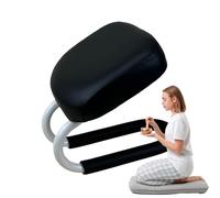 Generico Kneeling Stool - 18 Inch Natural Wood Support for Deep Breathing Zen Practice, Spinal Alignment Pedestal with Padded Cushion, Mindfulness Seat for + Daily Devotional Correction Pilates Class