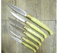 generico Knife Coltello Sardegna SARDO PATTADA Manico Resina Bianca Uso Quotidiano Ruju- (scanno, 33 cm)