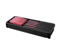 Generico Knife Drawer Organizer - PP, Extended Shelf With Detachable Partition Design For Chopstick, Paring Knife