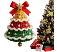 Generico Knit Christmas Ornaments, Handmade Pendant Accessories for Car, Crochet Accessories for Holiday, Seasonal Decor Rear View Mirror Home Beginners Festival Decor