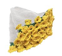 Genérico Knitted Blanket - Flower Bouquet Crochet Blanket | Handmade Crochet Flower Bouquet, Chunky Floral Rug Soft Knitting Kit Home Decoration Machine Washable For Holiday Outdoor Adults