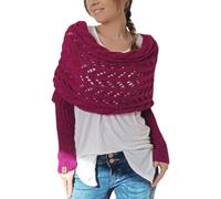 Generico Knitted Scarf with Sleeves, Multifunctional Scarf with Sleeves for Women - Shawl Wraps Sweater Scarf,Sleeve Wrap Scarf, Crochet Pattern Knitted Scarf, Sweater Tops Scarf