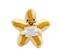 Generico Knitting Animals, Inspiring, Uplifting Message Handcrafted Cute Decoration Cozy Accent Motivational, Knitting Plush for Kids Birthday, School, Companion, 3.94inches