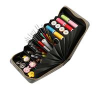 Generico Knitting Needle Bag - Multi-Layer Travel Pouch Organizer | Thin Lightweight Holder Case for Knitting Needles, Crochet Hooks, Spools & Craft Tools Travel, Gatherings, Crafting