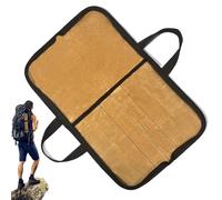 Generico Knives Bag, Travel Kitchenware Pouch with Compartments, Waxed Canvas Organizer for Culinary Tools, Portable Chef Knife Holder with Handle, Ideal for Chefs and Travel, 18.9x12.4 in