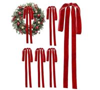 Generico Knot Butterfly Knot for Christmas Tree - Velvet 60 × 40 Cm | Nodi per Feste di Vacanze, 6 Pezzi Decorazioni Festive per Le Riunioni di Casa delle Famiglie