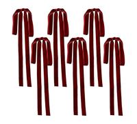 Generico Knot Butterfly Knot for Christmas Tree - Velvet 60 × 40 Cm | Nodi per Feste di Vacanze, 6 Pezzi Decorazioni Festive per Le Riunioni di Casa delle Famiglie