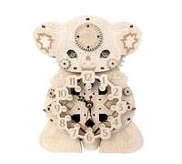 Generico Koala 3D Clock Model - DIY Wooden Puzzle Kit, Desk Timepiece Craft | Creative Mechanical Assembly for Adults Kids, Handmade Working Clock, Educational Building Set, Decorative Ornament