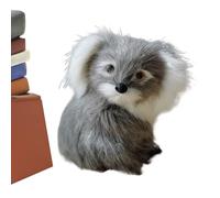 Generico Koala Stuffed Animal, Realistic Plush Model, Cute Decorative Figurine, Soft Miniature Toy, Small Ornament Craft, Portable Compact Ideal for Window Sill Nightstand Dressing Table