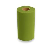Generico Korat - Rotolo di Tulle per Decorazioni e Composizioni, 25 cm x 100 Metri, per Matrimoni, Feste, Bomboniere, Eventi - Disponibile in Vari Colori (Verde Muschio)