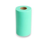 Generico Korat - Rotolo di Tulle per Decorazioni e Composizioni, 25 cm x 100 Metri, per Matrimoni, Feste, Bomboniere, Eventi - Disponibile in Vari Colori (Verde Tiffany)