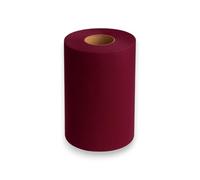 Generico Korat - Rotolo di Tulle per Decorazioni e Composizioni, 25 cm x 100 Metri, per Matrimoni, Feste, Bomboniere, Eventi - Disponibile in Vari Colori (Prugna/Bougundy)
