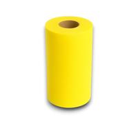 Generico Korat - Rotolo di Tulle per Decorazioni e Composizioni, 25 cm x 100 Metri, per Matrimoni, Feste, Bomboniere, Eventi - Disponibile in Vari Colori (Giallo)