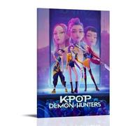 Generico KPop Demon Poster Hunters Movie Musical Fantasy Film Poster Su Tela Per La Stanza, Estetica, Festival, Regalo, Famiglia, Camera Da Letto, Decorazione Da Parete, Casa 16x24inch(40x60cm)