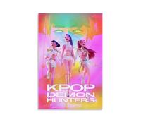 Generico KPop Demon Poster Hunters Movie Song And Dance Poster Su Tela Per La Stanza, Estetica, Festival, Regalo, Famiglia, Camera Da Letto, Decorazione Da Parete, Casa 24x36inch(60x90cm)
