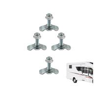 Generico L Track Bolts - Rail Stud Fitting for Truck Bed | Tie Down Hardware ATV Aircraft SUV Pickup Warehouse Van RV M8 Threaded Connector Camper Vehicle Modification Aluminum Accessories, 4*PCS