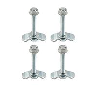 Generico L Track Bolts - Rail Stud Fitting for Truck Bed | Tie Down Hardware ATV Aircraft SUV Pickup Warehouse Van RV M8 Threaded Connector Camper Vehicle Modification Aluminum Accessories, 4*PCS