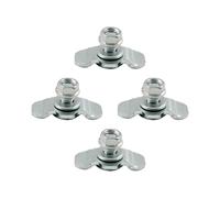 Generico L Track Bolts - Rail Stud Fitting for Truck Bed | Tie Down Hardware ATV Aircraft SUV Pickup Warehouse Van RV M8 Threaded Connector Camper Vehicle Modification Aluminum Accessories, 4*PCS