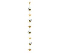 Generico La Catena per la Pioggia,Raccoglitore d'Acqua a Forma di Ape,Catena Decorativa per La Pioggia - per Patio Cortile Giardino Esterno Portico Tettoia Terrazzo Balcone Loggia