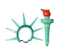 Generico La corona e la torcia della statua della libertà, ladurna di Lady Libertys, la fascia della per donne, i capelli di Halloween Costumi per la festa di cosplay