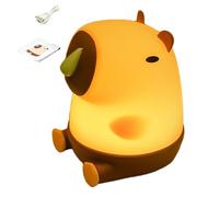 Generico La Lampada Notturna Per Bambini | Ricaricabile Via USB Capibara Con Moccio Luce Da Tavolo Per La Notte - Lampada Da Comodino Ricaricabile - Per Dormitorio Universitario Comodino Scrivania