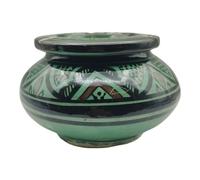 Generico La Maison Unique Posacenere Ceramica Decorata Antiodore Terracotta Marocchina 16cm 1404241001, MU1404241001