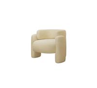 Generico La poltrona da divano in stile crema può essere utilizzata come poltrona singola for il tempo libero in soggiorno, comoda camera da letto for il tempo libero(BROWN)