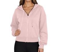 Generico La Sportiva Felpa Corta con Cappuccio a Maniche Lunghe,Tasche Alte e Cerniere Complete per Donna 1477