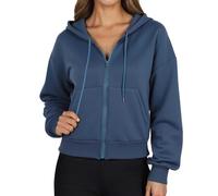 Generico La Sportiva Felpa Corta con Cappuccio a Maniche Lunghe,Tasche Alte e Cerniere Complete per Donna 1477