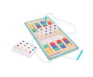 Genérico Laberinto magnetico per la classificazione dei colori, gioco di pensiero logico con penna, scorrevole per classificazione dei colori da 25,4 cm con tavola interattiva, labirinto da aprile