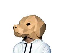 Generico Labrador Dog Wearable Mask 3D Model DIY Animal Cosplay Headgear Originality Handmade
