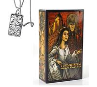 Generico Labyrinth Tarot Deck - Pocket Edition, include carte dei tarocchi e collana, perfetta per i principianti
