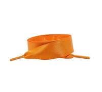 Generico Lacci per scarpe in nastro di seta satinato, lacci per scarpe in tela da 2 cm di larghezza per scarpe da ginnastica(Orange,100cm)