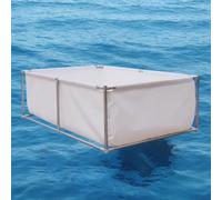 Generico Laghetto Fuori Terra con Supporto - Rivestimento in Tela Resistente per Giardino e Cortile, Grande Piscina Gonfiabile per Bambini e Adulti, Ideale per Feste all'aperto e Divertimento in vaca