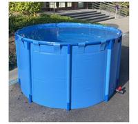 Generico Laghetto Fuori Terra Resistente da 1,5x1 m per Carpe Koi e Piante acquatiche, Facile da Montare, Serbatoio d'Acqua per Giardino Esterno/Interno, Perfetto per Decorare Cortile e Patio, 4,92x3