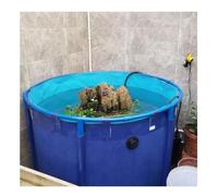 Generico Laghetto in PVC Resistente - Acquario per Carpe Koi e Pesci Rossi, 1,8x0,8 m, Ideale per Esterni, Come Vasca d'Acqua e Habitat per Pesci in Giardini, Cortili e per Decorare Il Giardino.